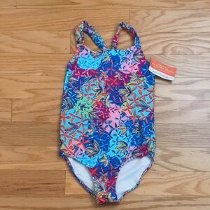 Garnet Hill Multicolor Kids Swim One Piece